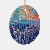 Vincent Van Gogh - Gevangenen lopen de ronde af Keramisch Ornament (Rechts)