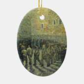 Vincent van Gogh - Gevangenen oefenen Keramisch Ornament (Achterkant)