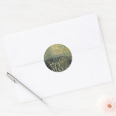 Vincent van Gogh - Gevangenen oefenen Ronde Sticker (Envelop)