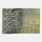 Vincent van Gogh - Gevangenen oefenen Theedoek (Horizontaal)