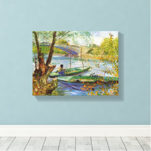 Vincent van Gogh, Gevist in het voorjaar Canvas Afdruk