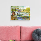 Vincent van Gogh, Gevist in het voorjaar Canvas Afdruk (Insitu (Woonkamer))