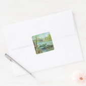 Vincent van Gogh | Gevist in het voorjaar Vierkante Sticker (Envelop)