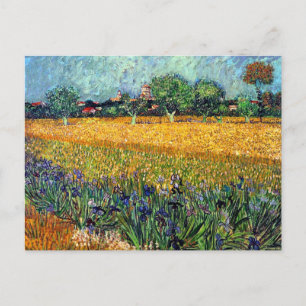 Vincent Van Gogh - Gezicht op Arles met irissen Briefkaart