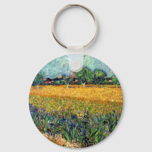 Vincent Van Gogh - Gezicht op Arles met irissen Sleutelhanger