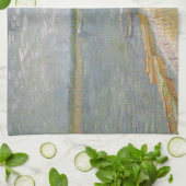 Vincent van Gogh - Gezicht op een rivier met roeib Theedoek (Gevouwen)