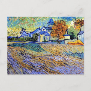 Vincent Van Gogh - Gezicht op het asiel en kapel Briefkaart