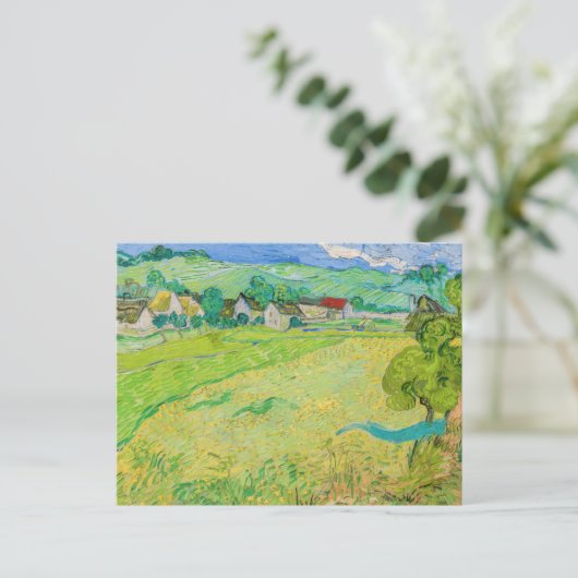 Vincent van Gogh - Gezicht op Vessenots bij Auvers Briefkaart (Staand voorkant)