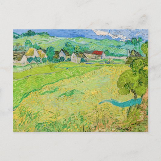 Vincent van Gogh - Gezicht op Vessenots bij Auvers Briefkaart (Voorkant)
