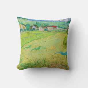 Vincent van Gogh - Gezicht op Vessenots bij Auvers Kussen