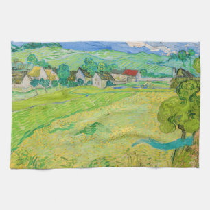 Vincent van Gogh - Gezicht op Vessenots bij Auvers Theedoek
