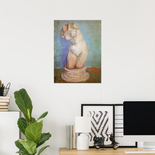 Vincent van Gogh - Gipsbeeldje Vrouw Torso Poster (Thuiskantoor)