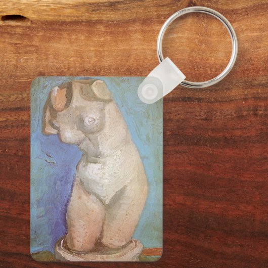 Vincent van Gogh - Gipsbeeldje Vrouw Torso Sleutelhanger (Achterkant)