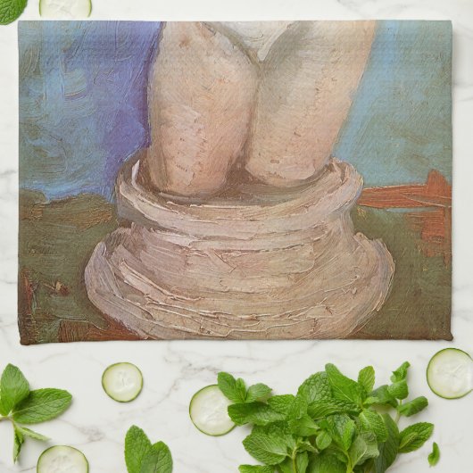 Vincent van Gogh - Gipsbeeldje Vrouw Torso Theedoek (Gevouwen)