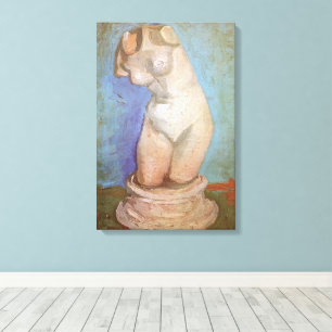Vincent van Gogh - Gipsen Beeldje Vrouwelijk Torso Canvas Afdruk