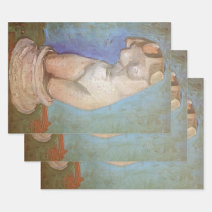 Vincent van Gogh - Gipsen Beeldje Vrouwelijk Torso Inpakpapier Vel
