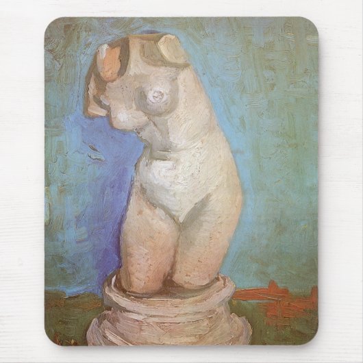 Vincent van Gogh - Gipsen Beeldje Vrouwelijk Torso Muismat (Voorkant)