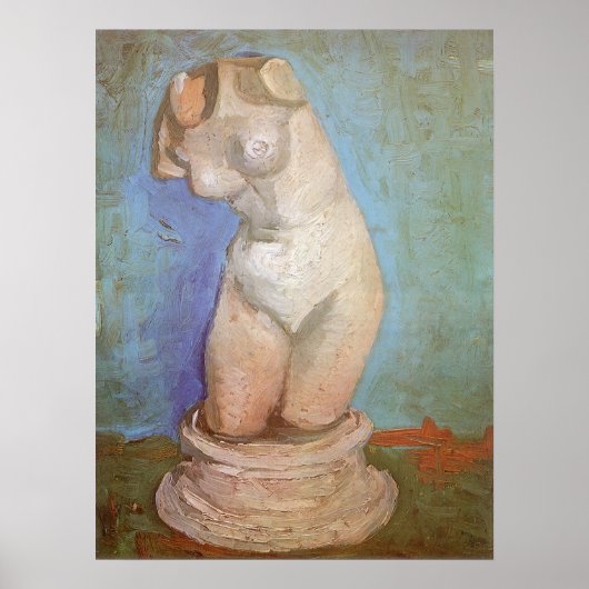Vincent van Gogh - Gipsen Beeldje Vrouwelijk Torso Poster (Voorkant)