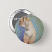 Vincent van Gogh - Gipsen Beeldje Vrouwelijk Torso Ronde Button 5,7 Cm (Voorkant /achterkant)