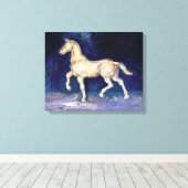 Vincent Van Gogh - Gipsen Paardenbeeldje Canvas Afdruk (Insitu (Houten vloer))
