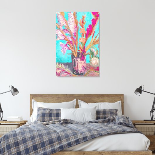 vincent van gogh gladiolus portret fine art canvas afdruk (Insitu (Slaapkamer))