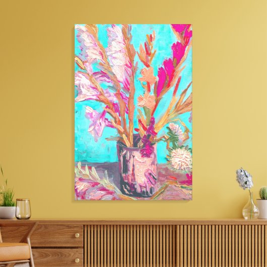 vincent van gogh gladiolus portret fine art canvas afdruk (Insitu (Woonkamer))