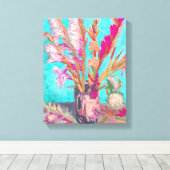 vincent van gogh gladiolus portret fine art canvas afdruk (Insitu (Houten vloer))
