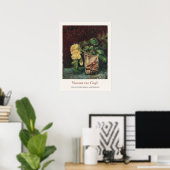 Vincent van Gogh Glas met Gele Rozen Art Print (Thuiskantoor)