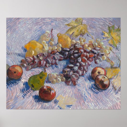 Vincent van Gogh - Grapes, Lemons, Peren, Poster (Voorkant)