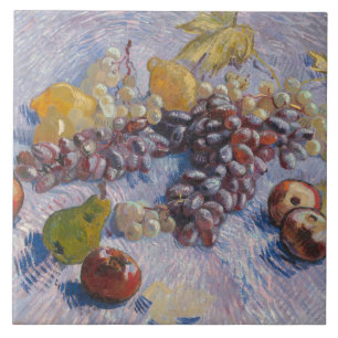 Vincent van Gogh - Grapes, Lemons, Peren, Tegeltje