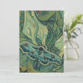 Vincent Van Gogh - Great Peacock Moth Bedankkaart (Staand voorkant)