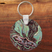 Vincent Van Gogh - Great Peacock Moth Fine Art Sleutelhanger (Voorkant)