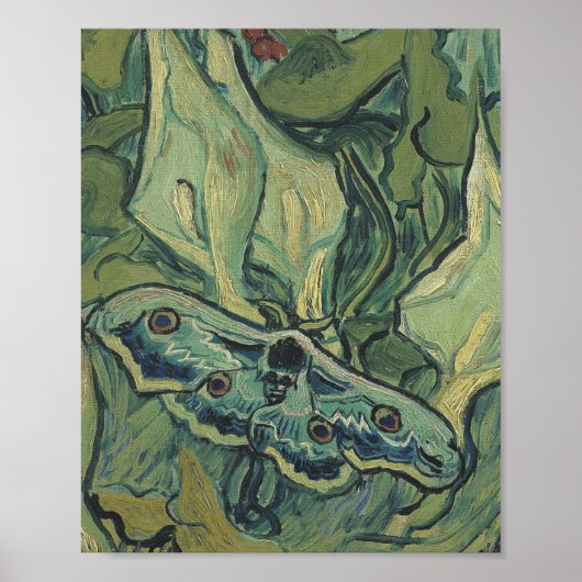 Vincent Van Gogh - Great Peacock Moth Poster (Voorkant)