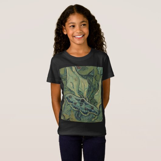 Vincent Van Gogh - Great Peacock Moth T-shirt (Voorkant volledig)