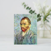 Vincent Van Gogh - Green Self-Portrait Fine Art Briefkaart (Staand voorkant)