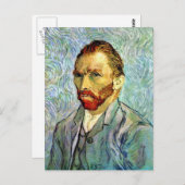 Vincent Van Gogh - Green Self-Portrait Fine Art Briefkaart (Voorkant / Achterkant)