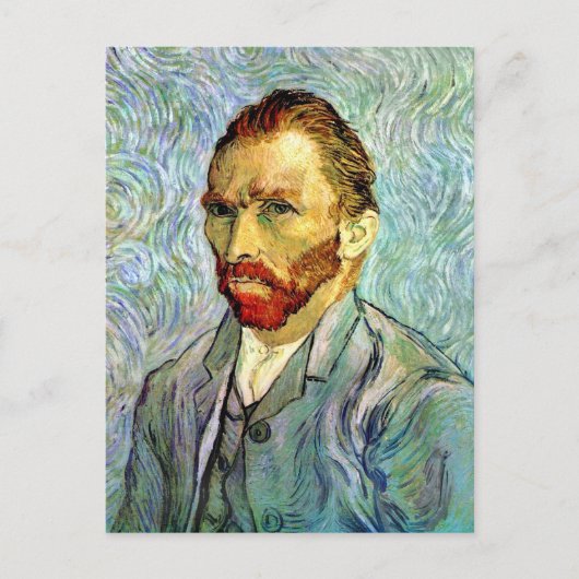 Vincent Van Gogh - Green Self-Portrait Fine Art Briefkaart (Voorkant)