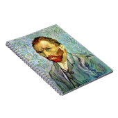 Vincent Van Gogh - Green Self-Portrait Fine Art Notitieboek (Rechterzijde)