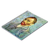 Vincent Van Gogh - Green Self-Portrait Fine Art Notitieboek (Linkerzijde)