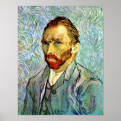 Vincent Van Gogh - Green Self-Portrait Fine Art Poster (Voorkant)