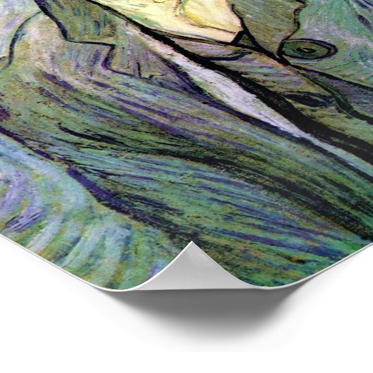 Vincent Van Gogh - Green Self-Portrait Fine Art Poster (Hoek)