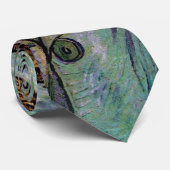 Vincent Van Gogh - Green Self-Portrait Fine Art Stropdas (Opgerold)