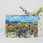 Vincent van Gogh - Green Vineyard Bedankkaart (Staand voorkant)