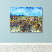 Vincent van Gogh - Green Vineyard Canvas Afdruk (Insitu (Houten vloer))