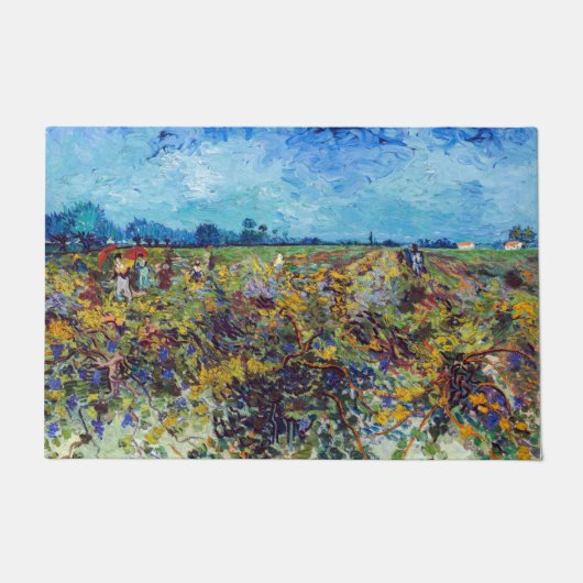Vincent van Gogh - Green Vineyard Deurmat (Voorkant)