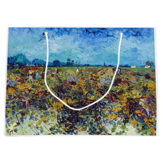 Vincent van Gogh - Green Vineyard Groot Cadeauzakje (Voorkant)