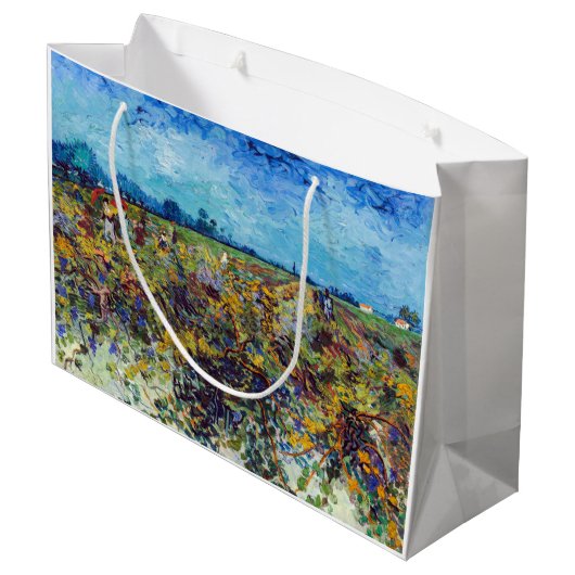Vincent van Gogh - Green Vineyard Groot Cadeauzakje (Achterkant Gekanteld)