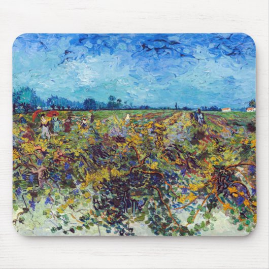Vincent van Gogh - Green Vineyard Muismat (Voorkant)