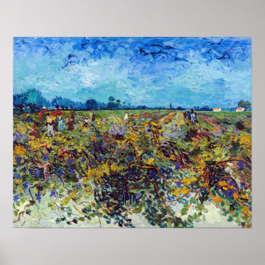 Vincent van Gogh - Green Vineyard Poster (Voorkant)