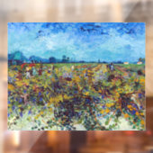 Vincent van Gogh - Green Vineyard Raamsticker (Vel 2)